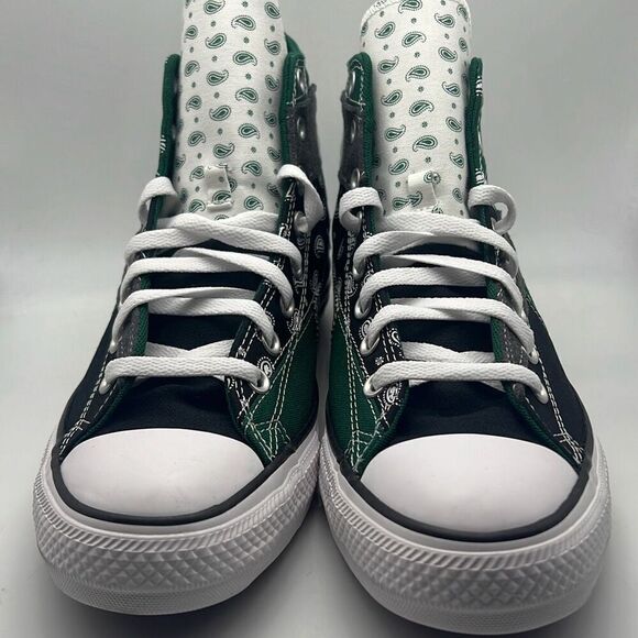 Converse Chuck Taylor All Star Hi Men’s Sz 10.5 Hacked Paisley Patterns Sneakers - Picture 4 of 10